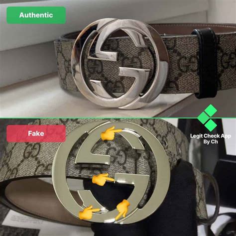 gucci belt real vs fake stamp|how to check gucci belt.